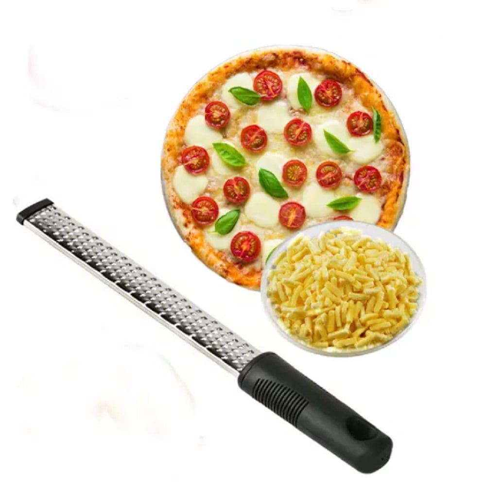 1-Pack Premium Lemon Zester & Cheese Grater – Stainless Steel Kitchen Tool for Citrus, Parmesan, Chocolate, Ginger, Garlic, Nutmeg & Vegetables TIKA