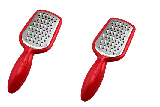 2 Pack Stainless Steel Mini Grater Cheese Garlic Nutmeg Chocolate 5"  by Dependable Industries